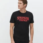 تیشرت مردانه لیورجی سرمه ای طرح Stranger Things نتفلیکس