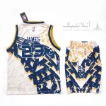 ست بسکتبالی اورجینال لیکرز Lakers طلایی سرمه ای تایلندی