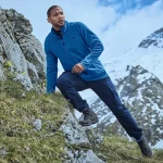 شلوار ورزشی پیاده روی و کوه اورجینال مردانه راکتریل Rocktrail آلمان سرمه ای