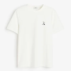تیشرت اورجینال وارداتی H&M اچ اند ام COOLMAX® Regular Fit T-shirt سفید فرانسه France