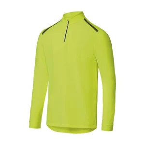 سوییشرت ورزشی مردانه نیم زیپ برند کرویت CRIVIT آلمان سبز فسفری