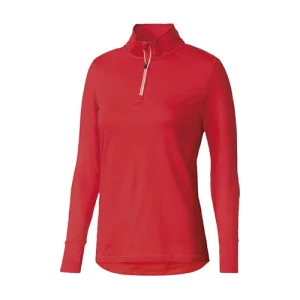 سوییشرت ورزشی زنانه نیم زیپ برند کرویت CRIVIT آلمان نارنجی