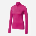 سوییشرت ورزشی زنانه نیم زیپ برند کرویت CRIVIT آلمان صورتی