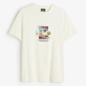 تیشرت اورجینال وارداتی H&M اچ اند ام طرح The Mountains Whisper