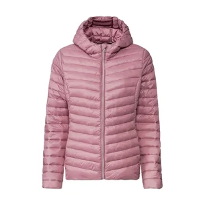 کاپشن لایت زنانه اسمارا Esmara کلاه دار اورجینال وارداتی صورتی