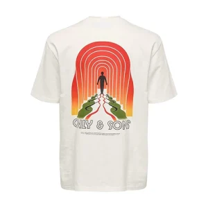 تیشرت اورجینال وارداتی Only & Sons انلی اند سانز طرح SARCH - Printed T-shirt - cloud dance arch logo