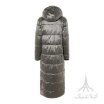 کاپشن بلند زنانه اسمارا Esmara اورجینال وارداتی نقره ای کلاه دار