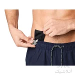 شلوارک سونایی استخر و شنا مردانه اورجینال کرویت Crivit آلمان آستردار جیب دار سرمه ای