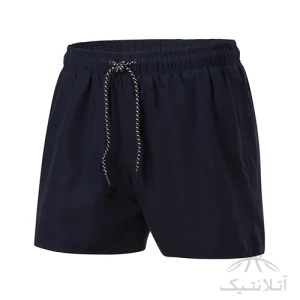 شلوارک سونایی استخر و شنا مردانه اورجینال کرویت Crivit آلمان آستردار جیب دار سرمه ای