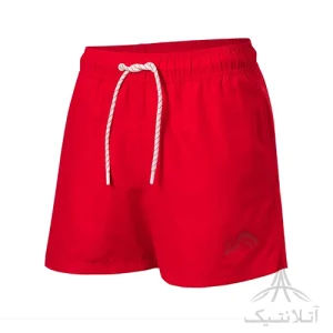 شلوارک سونایی استخر و شنا مردانه اورجینال کرویت Crivit آلمان آستردار جیب دار قرمز