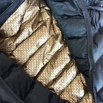 کاپشن مردانه پافر شو سیلیکونی طرح پر وارداتی داخل خز ضدآب نرمال تا بیگ سایز