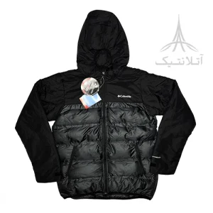 کاپشن وارداتی کلمبیا Columbia دارای تکنولوژی آمنی هیت (Omni-Heat) کلاه دار تراکم پر 650 مشکی