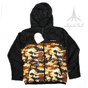 کاپشن وارداتی کلمبیا Columbia دارای تکنولوژی آمنی هیت (Omni-Heat) کلاه دار تراکم پر 650 چریکی