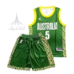 ست بسکتبالی اورجینال استرالیا Australia سبز و زرد تایلندی