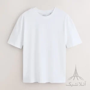 تیشرت بیسیک اورجینال نکست Next White Relaxed Fit Essential Crew Neck Cotton T-Shirt وارداتی سفید ریلکس فیت