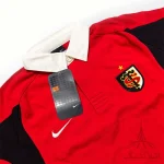 پلوشرت آستین بلند یقه دار دکمه ای پسرانه برند نایکی Nike اورجینال وارداتی قرمز