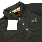 پلوشرت آستین کوتاه یقه دار دکمه ای پسرانه برند پوما Puma اورجینال وارداتی ورزشی مشکی