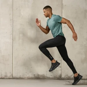 لگ ورزشی تخصصی مردانه کریویت Crivit آلمان Men's Running Tights مشکی