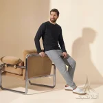شلوار اسلش اورجینال مردانه اسمارا Esmara Men طوسی روشن وارداتی